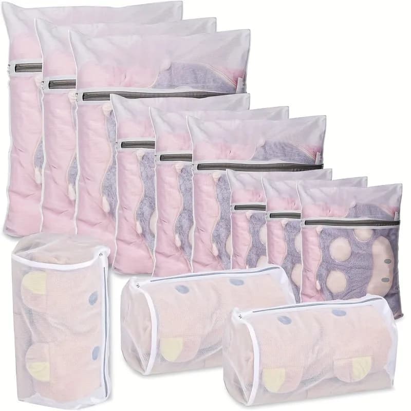 12 pcs/set bra and underwear bag for mesh linen bag for clothes washing protection durable design organizer for polyester travel laundry