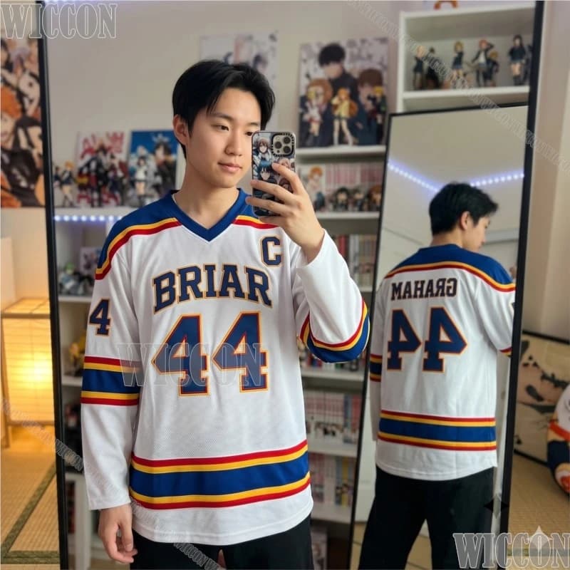 Tv Off Campus Same Style T Shirts Tee Cosplay Garrett Graham Uniforms Briar Hawks Hockey Team Fans Party Festival Fancy ComicCon
