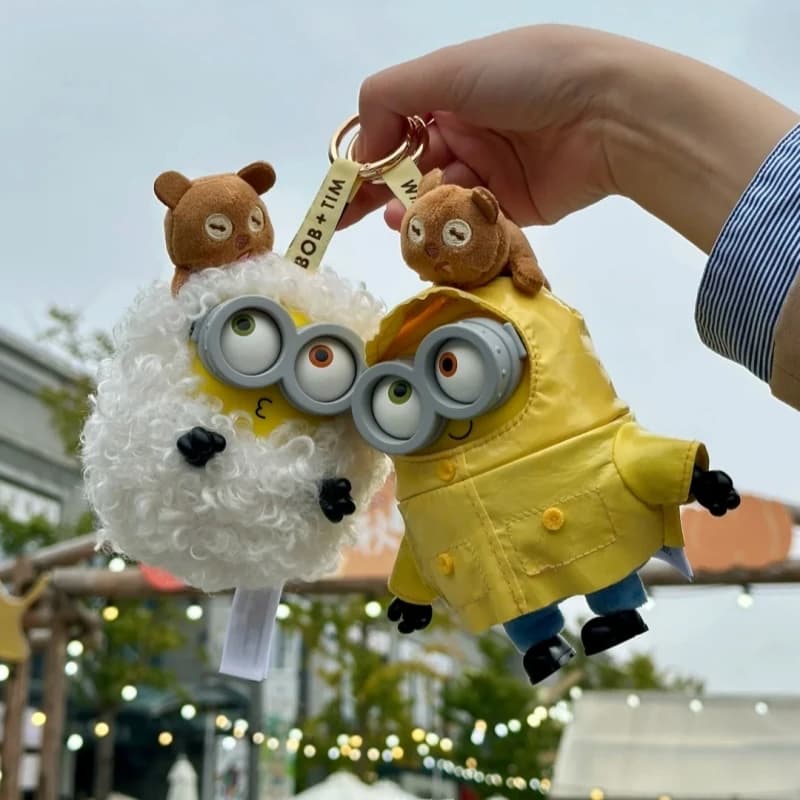 52TOYS Minions Modello Blind Box Collezione Accessori Animazione Giocattoli per Bambini Ciondolo Peluche per Zaino Regalo di Compleanno Bambola