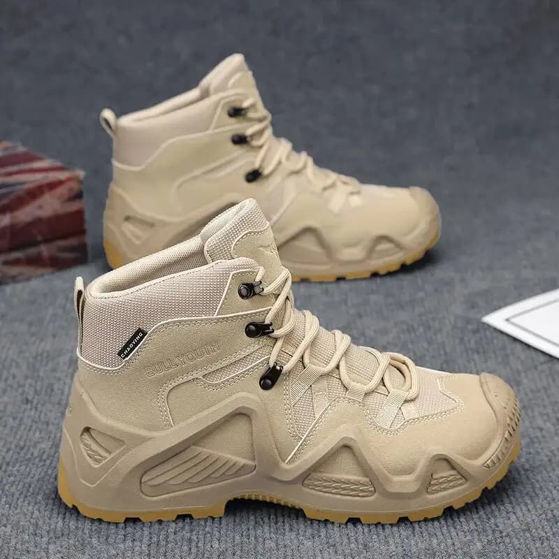 2026 Men's Ultralight Tactical Desert Boots Outdoor Hiking Shoes Rugged Non-slip Sole Multi-terrain Trekking Sport Boot