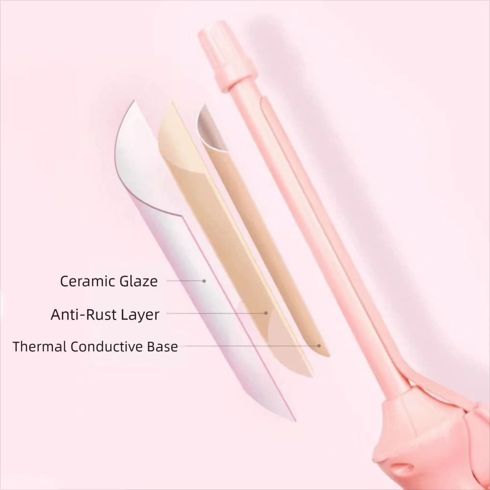 9MM Ceramic Hair Harnesses With Rapid Heating, Mini Ferro Arricciacapelli Domestic at Constant Temperature, Professional Iron for Hair curling