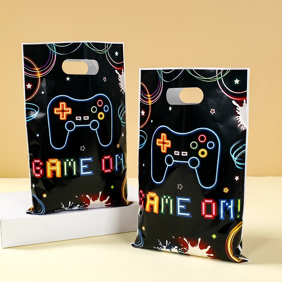 10/25/50pcs Sacchetti regalo per videogiochi Gioco Decorazione festa di compleanno Gioco su sacchetti regalo Sacchetto di caramelle Baby Shower Bomboniere per bambini Regali