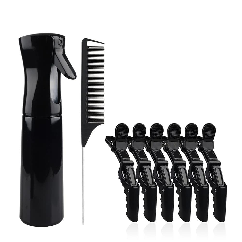 ARLANY 300ml Flacone Spray Nebulizzatore Spruzzatore di Plastica Bottiglia Sezionamento Dei Capelli Pinze Salone di Parrucchiere Strumento Coda Pettine Dei Capelli