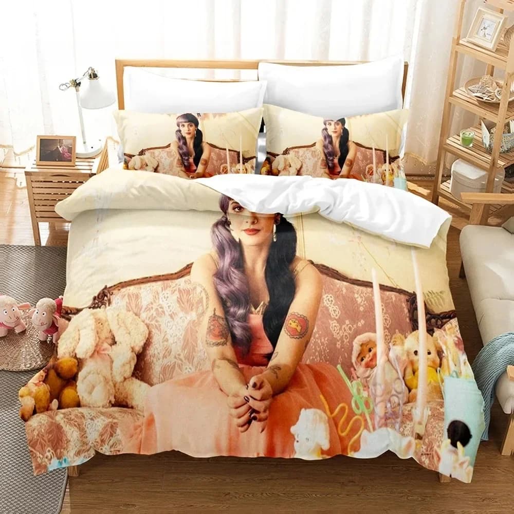 Melanie Martinez Merch Set biancheria da letto Singolo Twin Completo Queen King Size Set letto Aldult Camera da letto per bambini Set copripiumino Set lenzuola