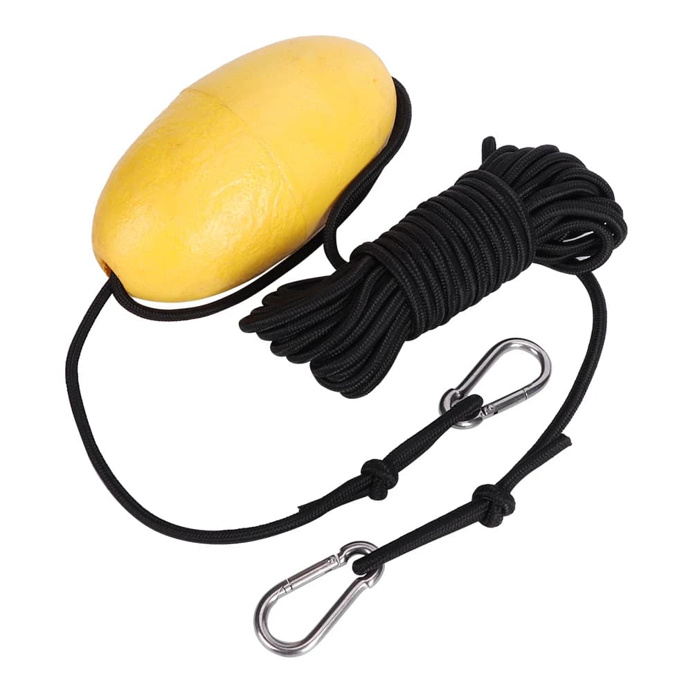 Ancora da Pesca Galleggiante 9,8m/32,2ft, Boa Galleggiante Portatile per Barche, Yacht e Kayak