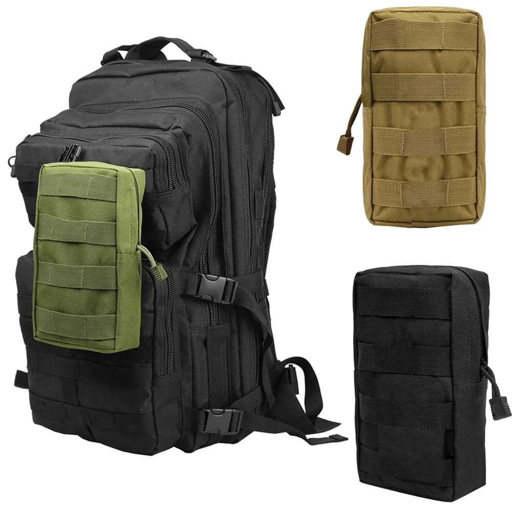 Marsupio tattico maschile Camouflage EDC Hip Packs Custodia per cellulare da uomo Borse da cintura Molle resistenti per esterni per zaino Molle