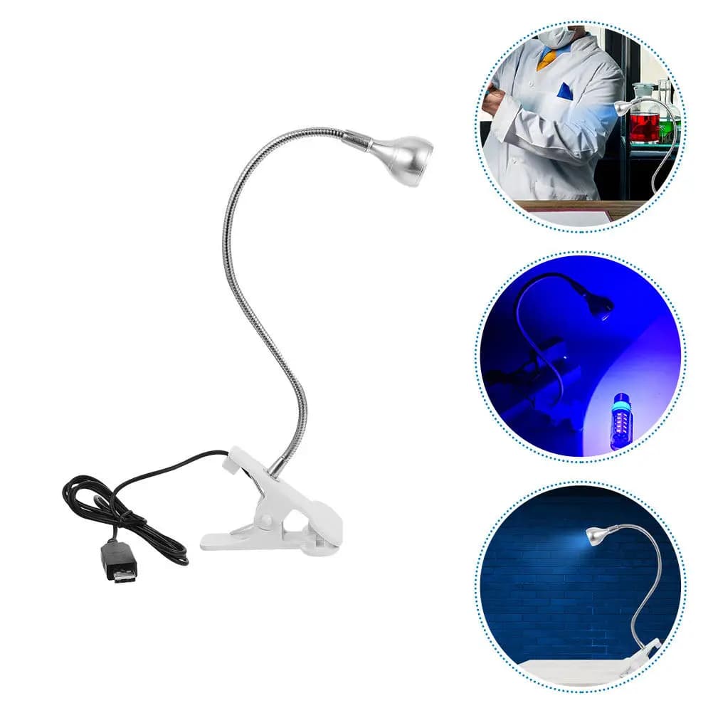 Lampada UV Portatile per Asciugatura Colla, Luce per Test Fluorescente e Riparazione Unghie