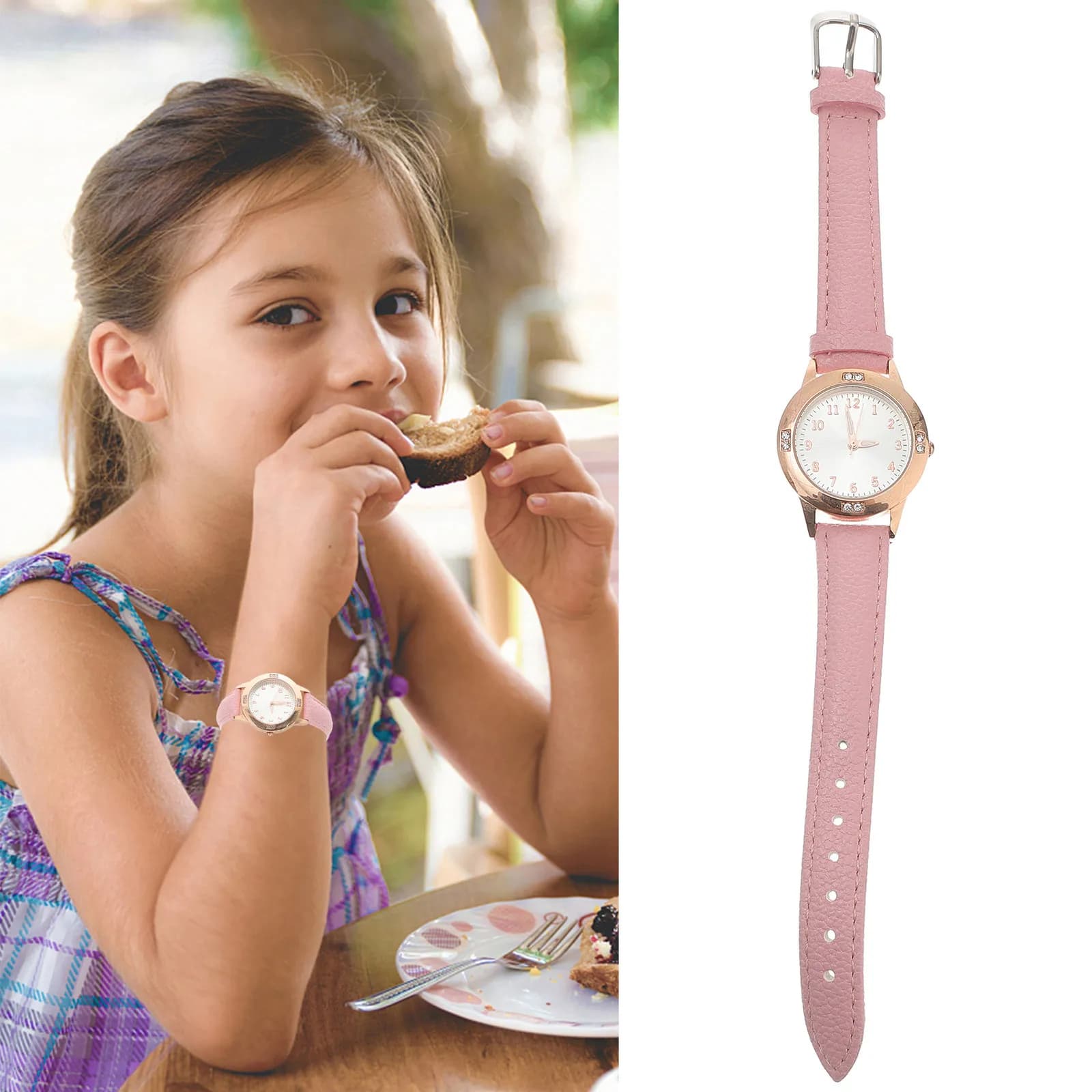 1 orologio da donna impermeabile, elegante orologio da polso al quarzo per donna, chic e alla moda, per feste, vacanze, festival, utilizzabile in acqua fredda