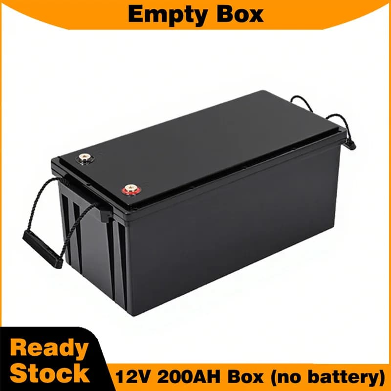 Custodia per batteria 12V 200AH 32650 scatola per batteria vuota con maniglia 32650 supporto per scatola di immagazzinaggio del sistema solare scatola impermeabile in plastica