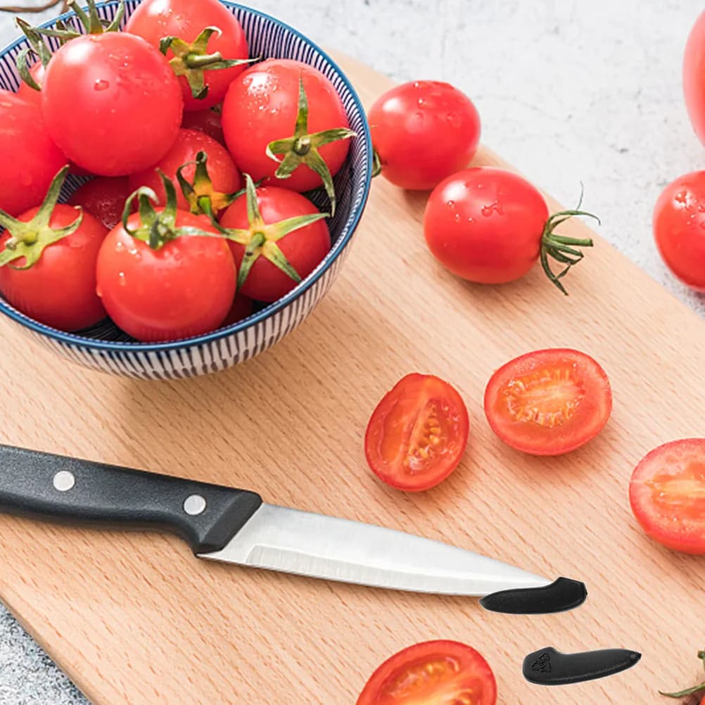 20 Pezzi Protezioni Anti-Graffio per Lame di Coltelli, Resistenti all'Usura, in Plastica, per Coltelli da Cucina, Accessori di Sicurezza