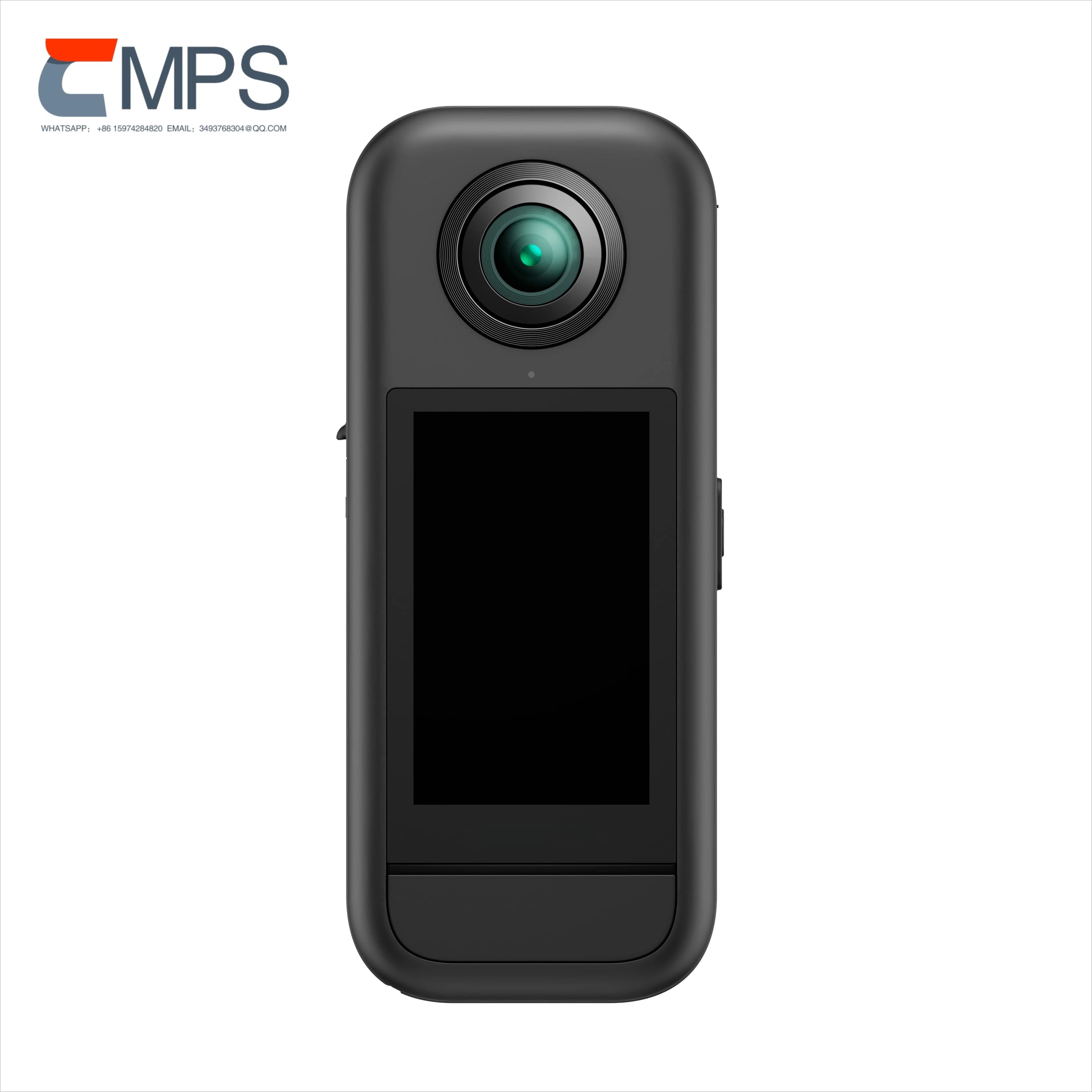 360 Action Camera Resistente alle intemperie 5.7K 360 Video 48MP 1/2\" Sensori 2.29" Touchscreen Bastone selfie invisibile 360 ° Orizzonte