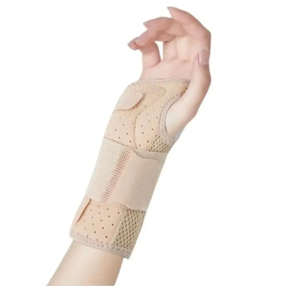Supporto Ergonomico per Polso e Pollice, Flessibile e Traspirante, con Barra Metallica di Sostegno, Portatile
