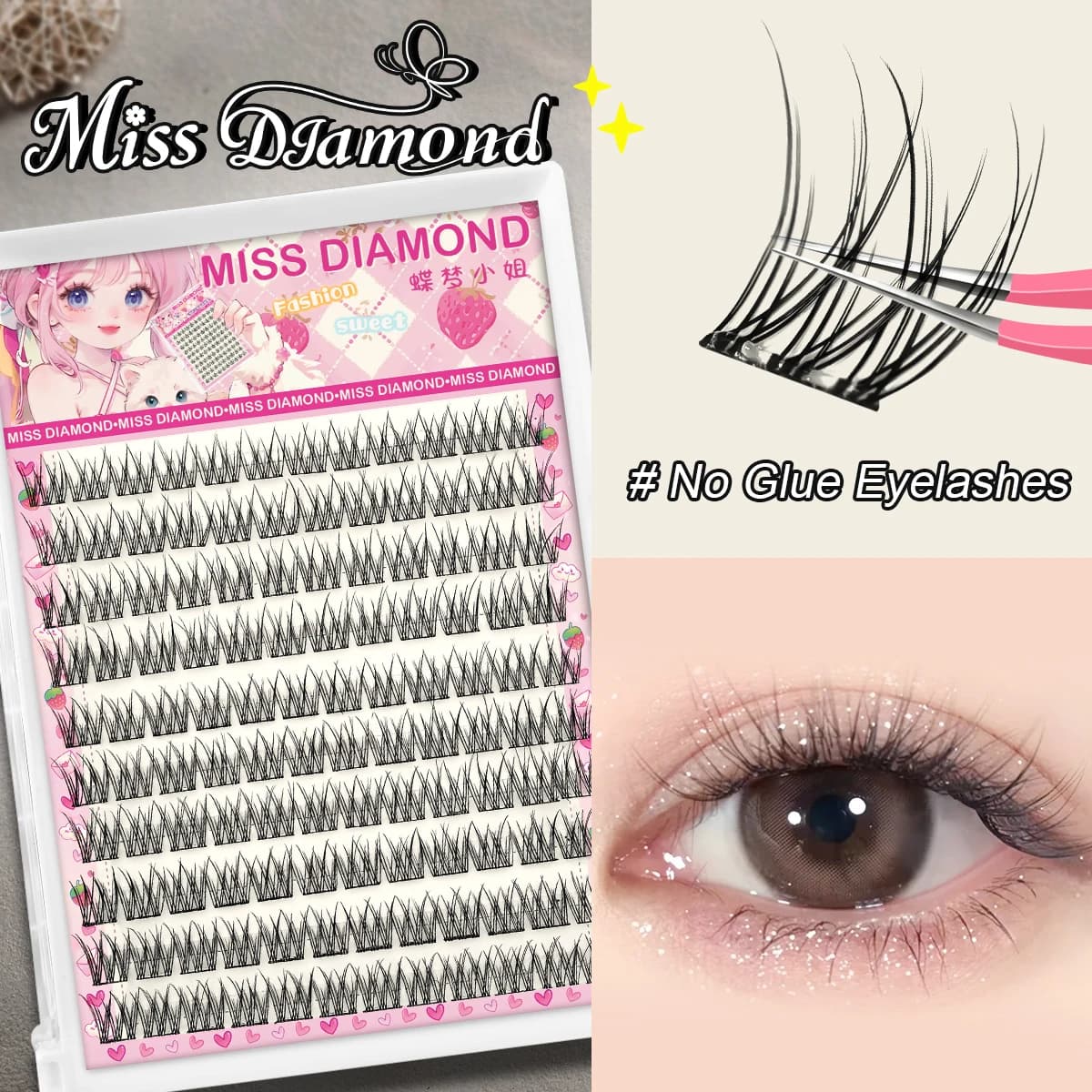 Fish Eyeslash Extension Personal Eye Lash Professional Makeup Individual Cluster Grafting Fake EyeLash Japanese False EyeLashes
