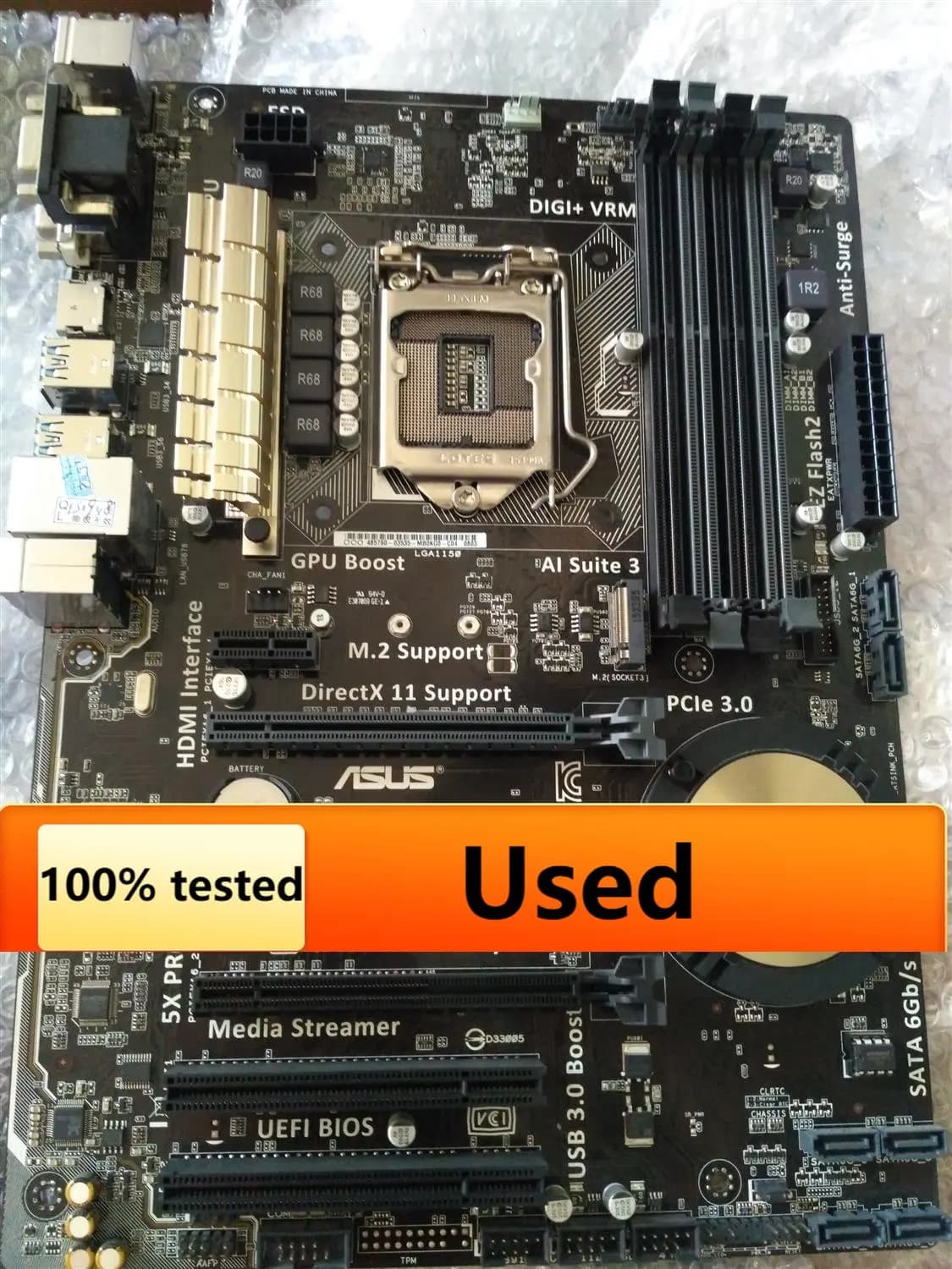 Asus Z97-K R2.0 Scheda madre desktop Z97 Socket LGA 1150 i7 i5 i3 DDR3 32G SATA3 ATX Utilizzato