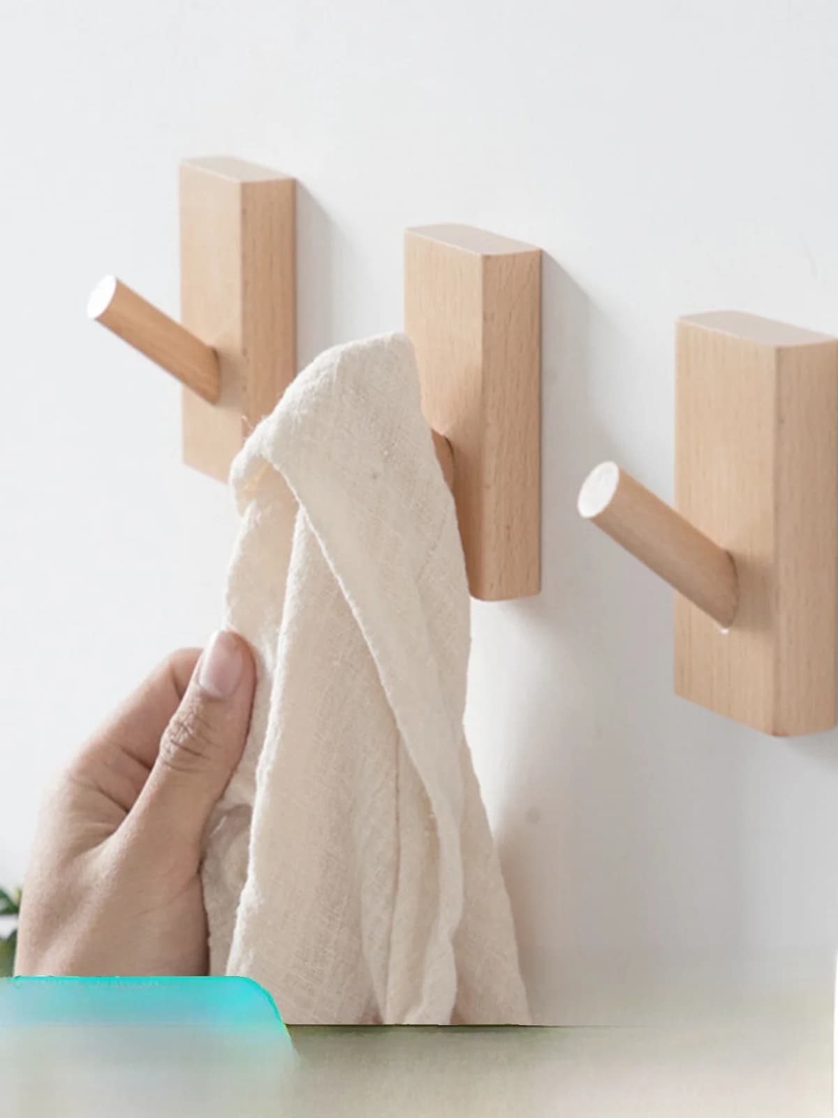 Wall sticker for Wooden door, Without Drilling, Single, for Dresses, Hats, Input, Wardrobe, Clothes rack