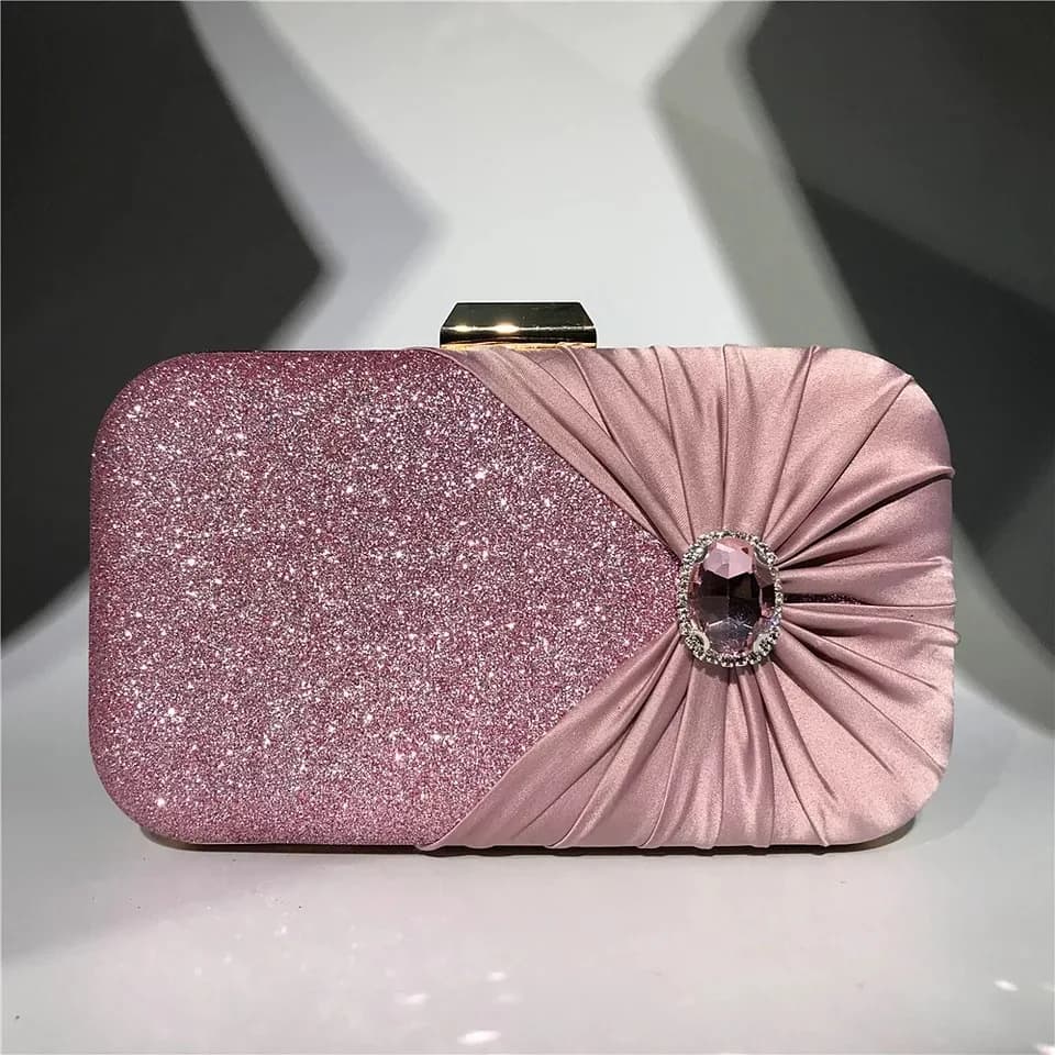 Silver Luxury Crystal Evening Bags Flower Designer Diamond Day Clutches for Women Wedding Bridal Purse 2025 New Green