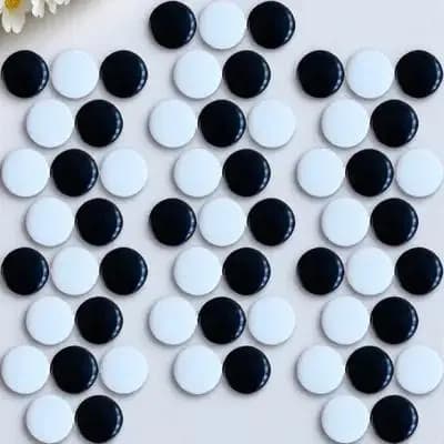 Set di 360 Pezzi in Marmo Nero per Scacchi Tradizionali, Accessori per Giochi da Tavolo e Go