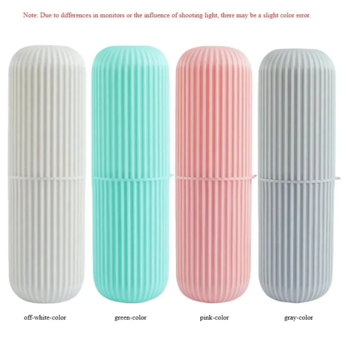 Portable Toothbrush Holder Travel Dental Case With Toothpaste Compartment Leak-Proof On-the-Go Kit Uses For Bathroom Accessories
