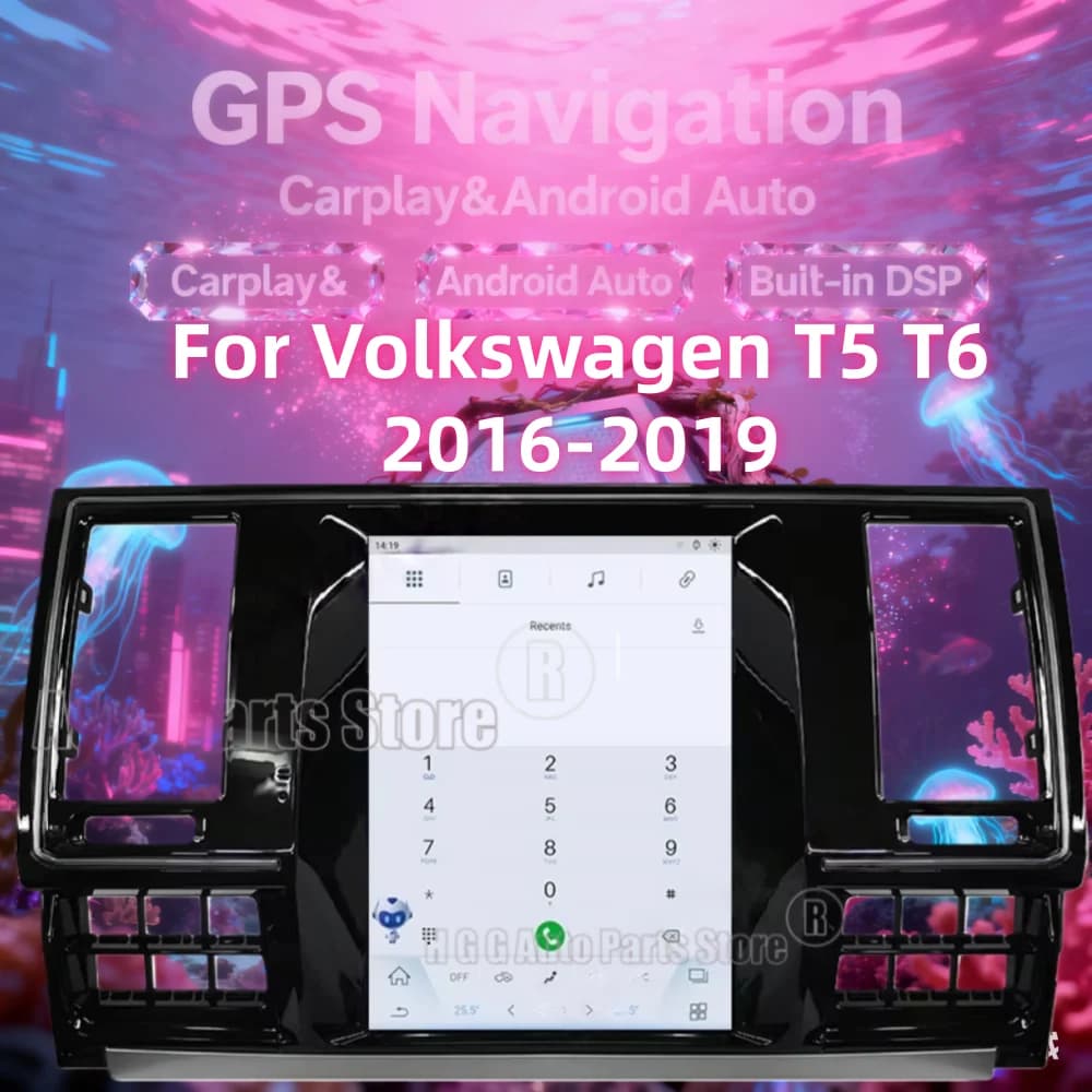 10.4 pollici Android 13 Per Volkswagen Caravalle Multivan T5 T6 2016-2019 Schermo Autoradio CarPlay Navigazione GPS Lettore Multimediale