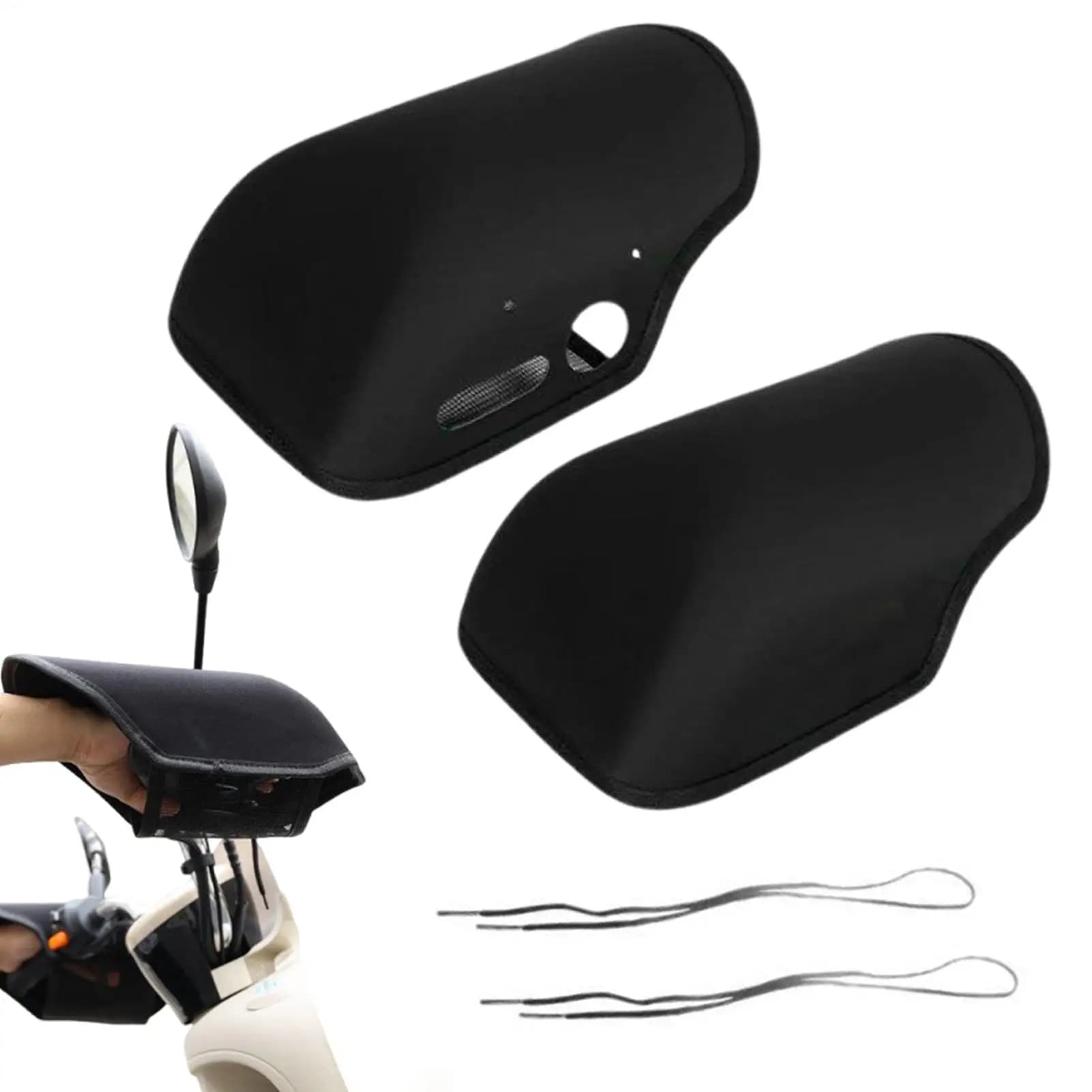Handlebar Muffs Motorcycle Handlebar Muffs Sun Protection Gloves Waterproof Hand Covers Adjustable Strap Grip Accessories
