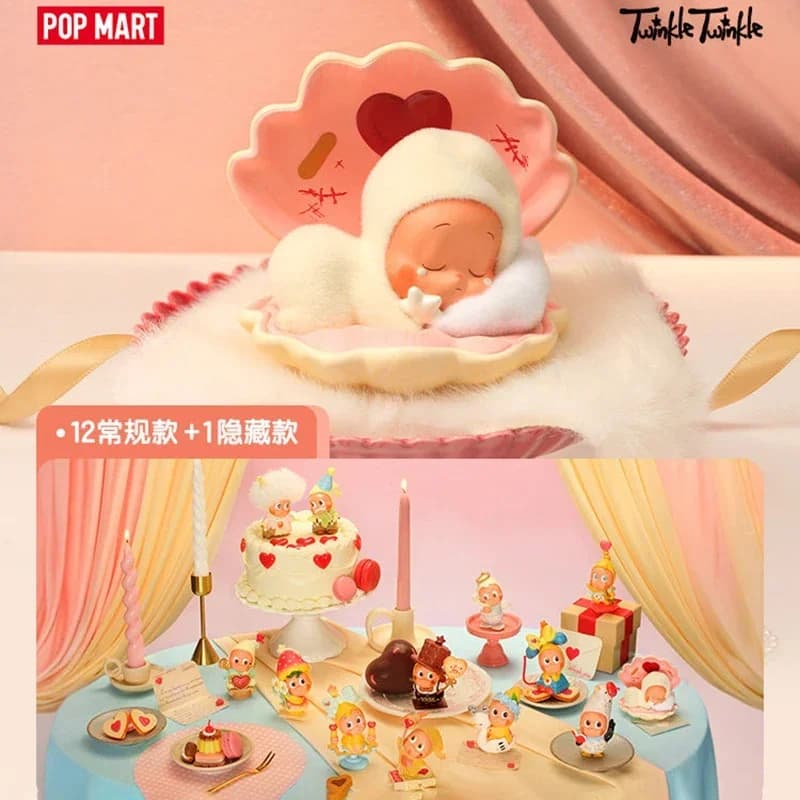 POP MART Twinkle Twinkle Serie Crush On You - Giocattoli Trendy Blind Box, Mystery Box, Action Figure a Sorpresa, Regalo di Compleanno