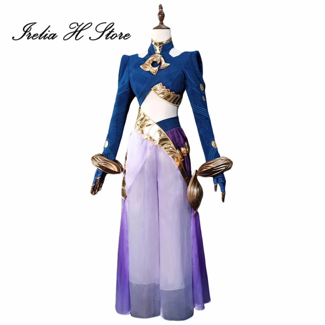 Irelia H Game Yunara from LOL Yunara Costume Cosplay Woman Copricapo Bracelet Game Halloween Costumes