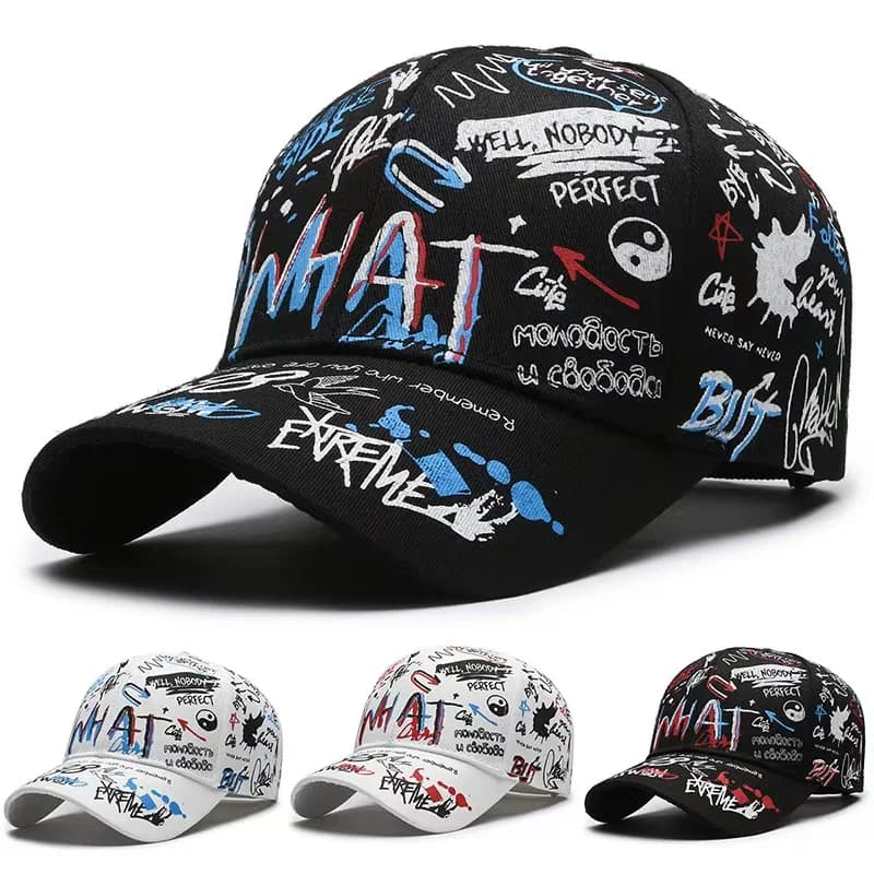 Unisex Letter Printing Snapback Baseball Caps Spring and Autumn Outdoor Adjustable Casual Hats Sunscreen Hat