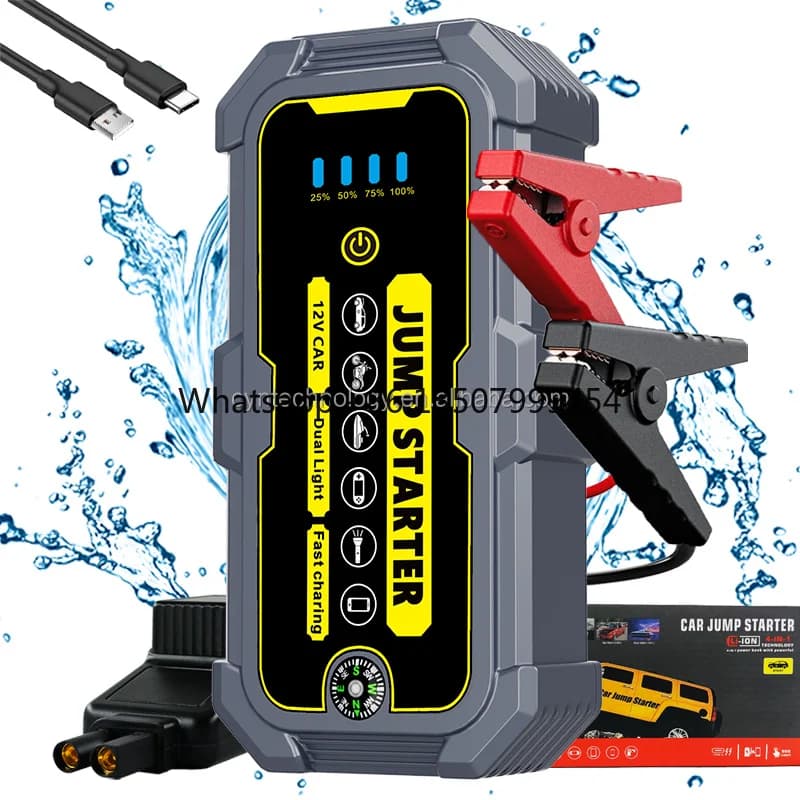 New Listing OEM/ODM Car Jump Starter Grade High Rate Lithium-ion Battery 22200mWh 500A Starting Current 1000A Peak Current 5.0L