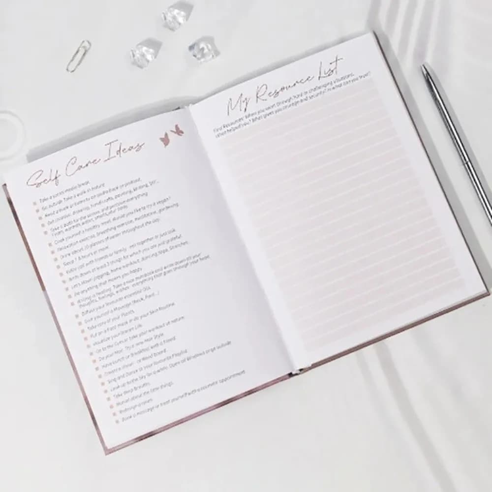 Creative A5 Self-Care Journal Book Colorful Inner Page with Guided Self Refl Agenda Book Daily Planner Notebook for Student Gift