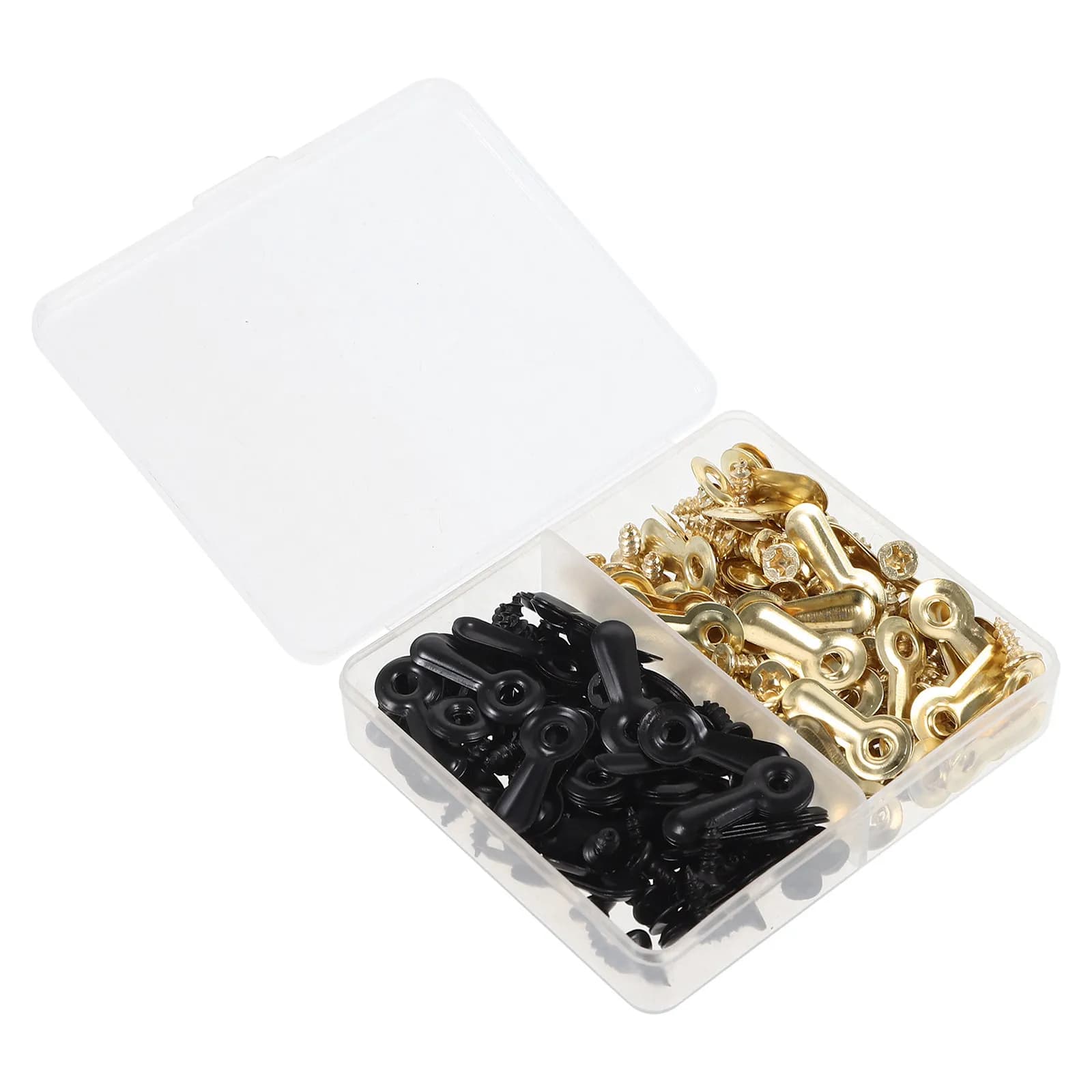 240Pcs Picture Frame Backing Clips Metal Turn Buttons Screws Photo Frame Hardware Retainer Clips for Secure Mounting