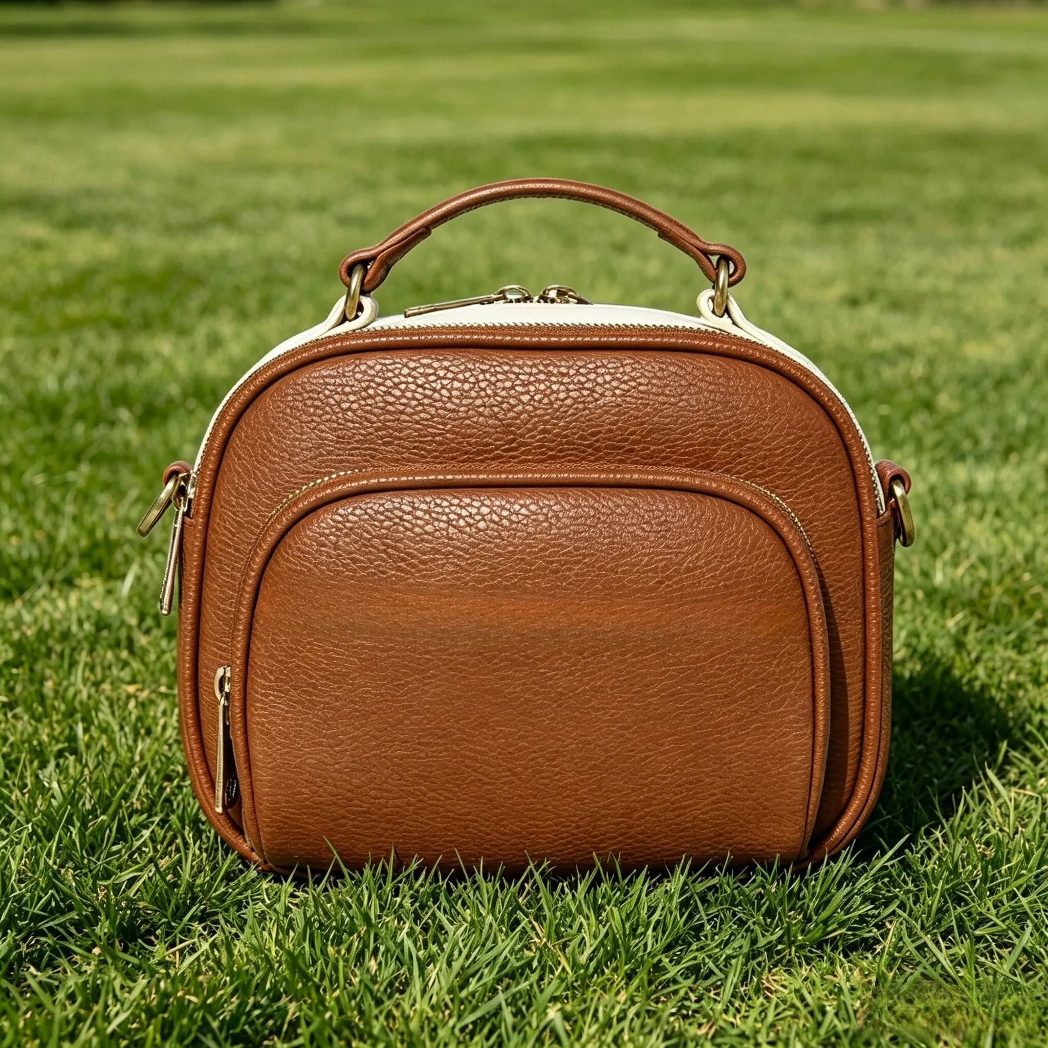 Korean Style Golf Handbag, Multi-purpose Golf Shoulder Crossbody Bag Unisex Portable Golf Small Ball Pouch for Golf Accessories