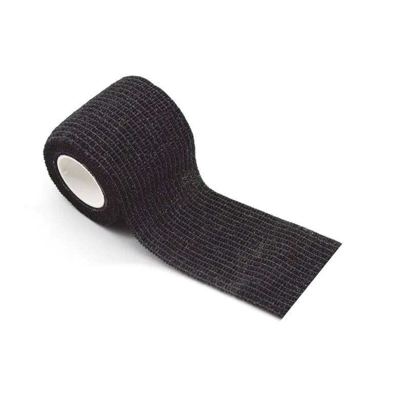 Black Athletic Wrap Tape Self Adhesive Elastic Bandage Bands Sports Protector for Knee Finger Ankle Palm Pet Sports Tape