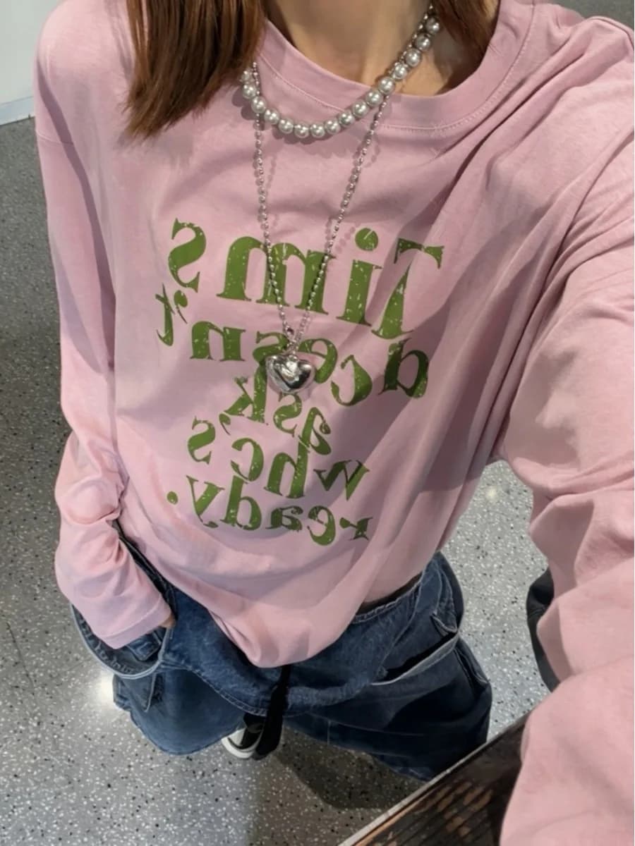 plus Size Women's Summer New Loose Letter Print Sun Protection Long Sleeve Soft Skin-friendly T-shirt Top Korean Style Commute