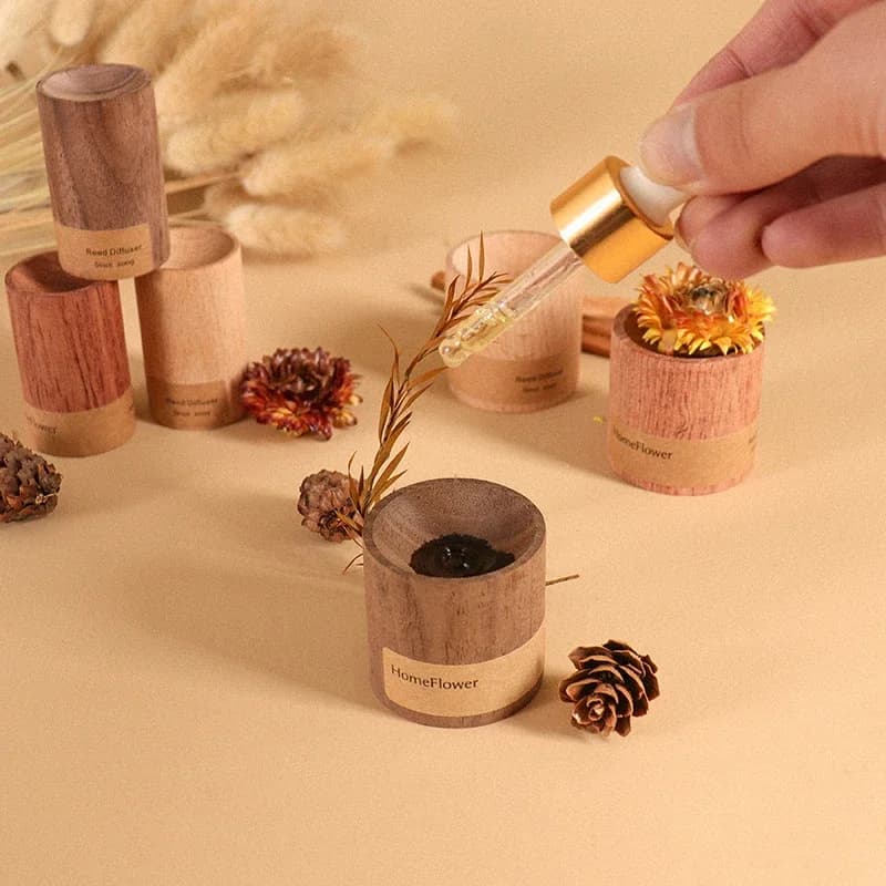 Diffusore di oli essenziali in legno, fragranza per ambienti, sollievo dallo stress, aria rinfrescante, incenso per la casa, strumenti rinfrescanti per il sonno