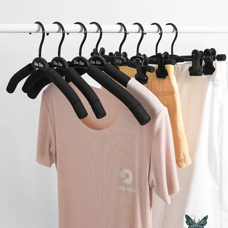Adult clothes hanger in sponge without seams, non-slip, for clothing stores, women's clothes hangers with padded shoulder straps