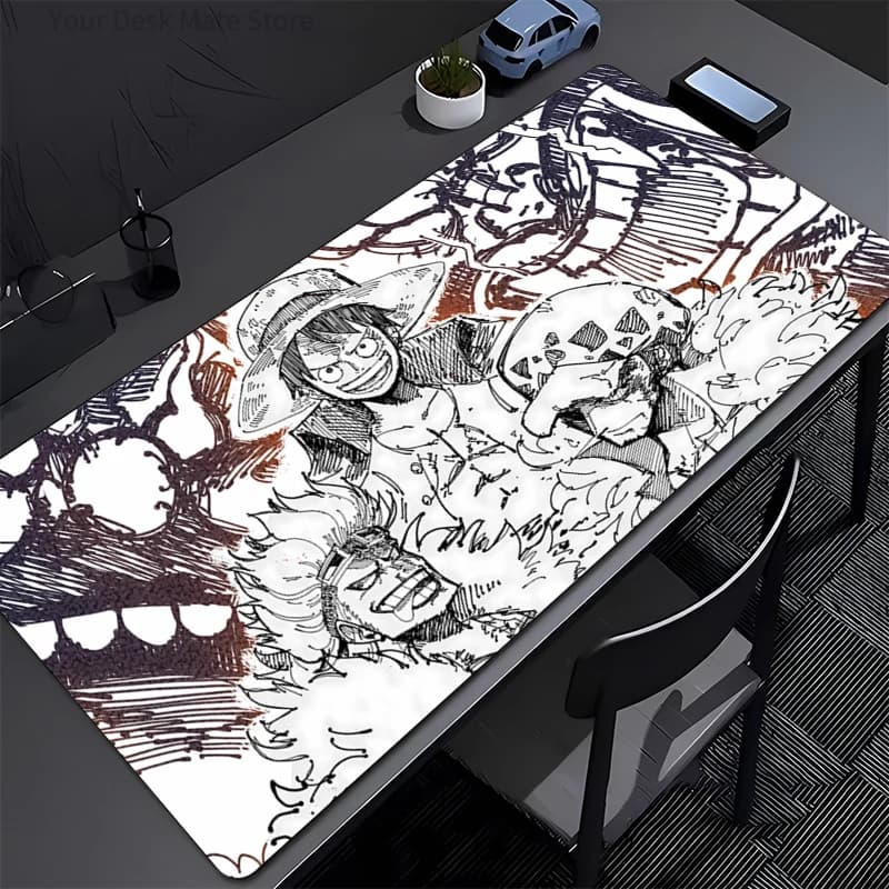 Mouse Mat Large PIECE Luffy, Rubber Anti-slip, Durable for Office and Gaming, PC Carpet