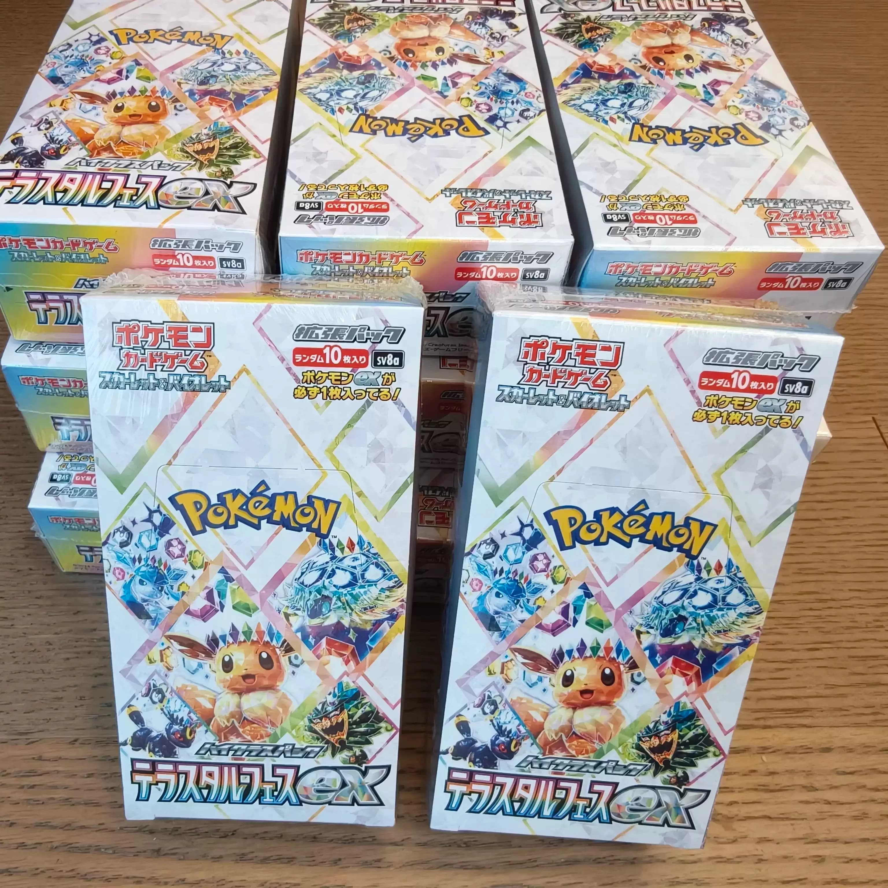 Original Pokemon Monster Trading Card Game Sv8a Terastal Festival Ex Japanese Version Sealed Collectible Battle Game Card Gift