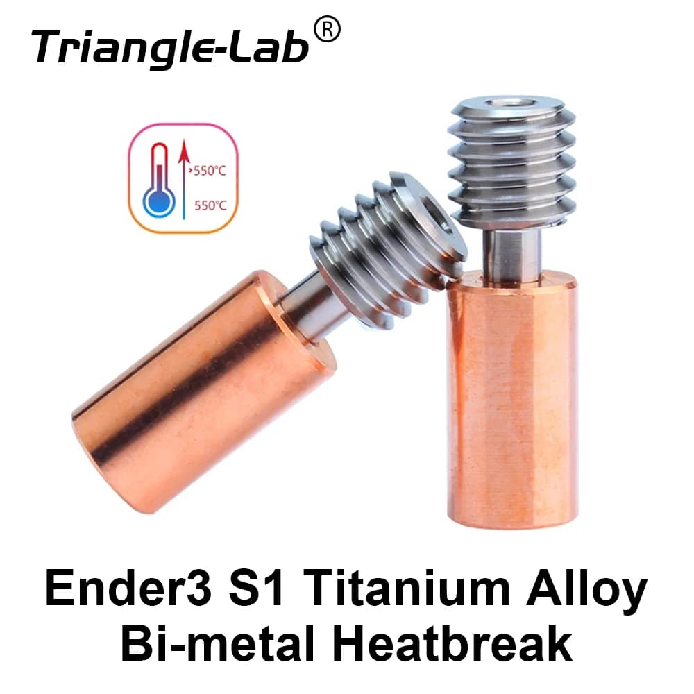 Trianglelab Ender3 S1 Titanium Alloy Bi-metal Heatbreak Copper Alloy Compatible With Ender3 Ender5 S1 3d Printer