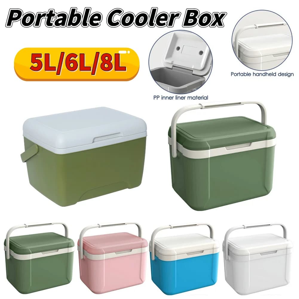 Frigo Portatile 5.5L, Box Termico Refrigerante per Auto, Borsa Frigo per Picnic, Pranzo, BBQ, Campeggio, Pesca