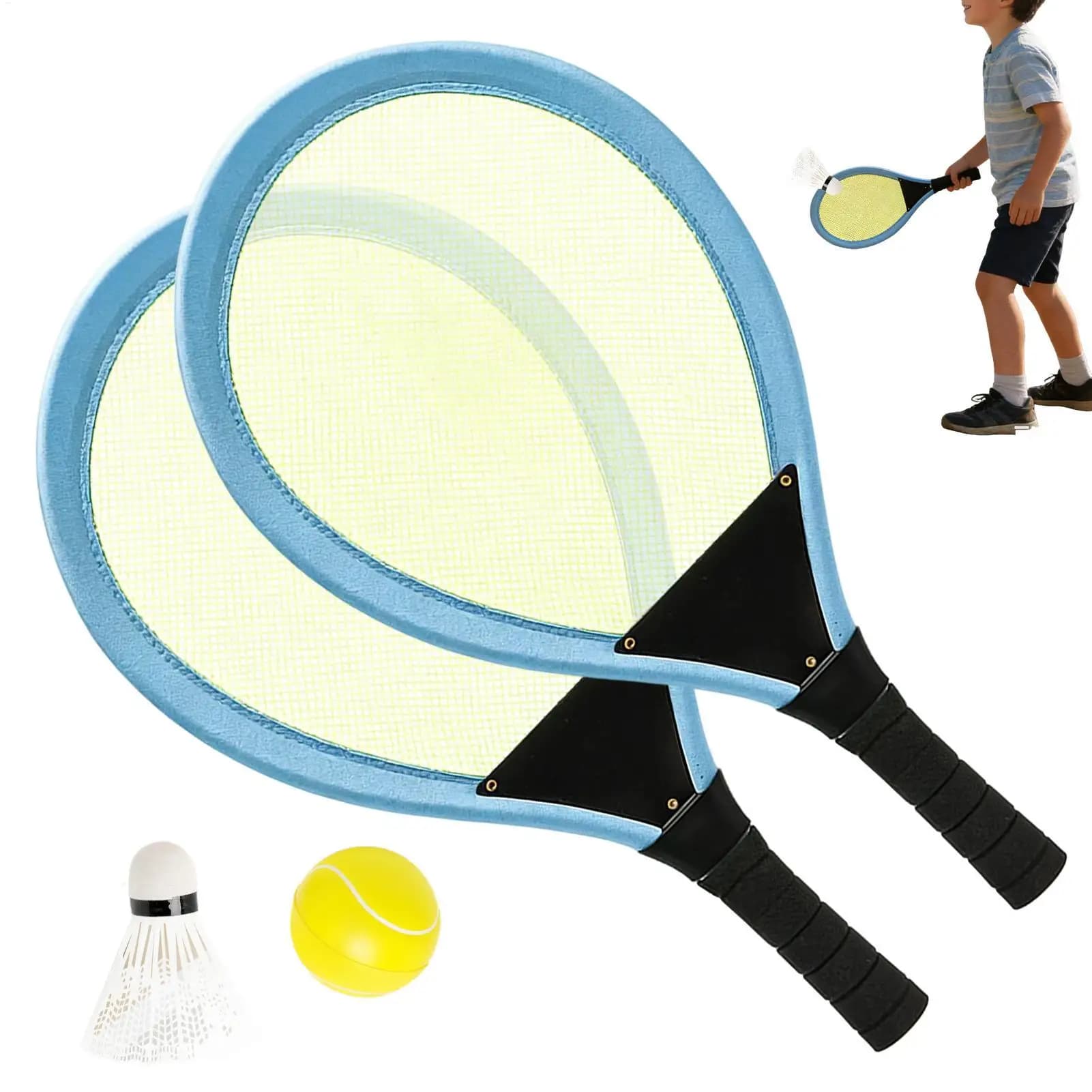 Set di racchette da tennis e badminton per l'asilo, set da badminton portatile, set da badminton per bambini per sport all'aperto.