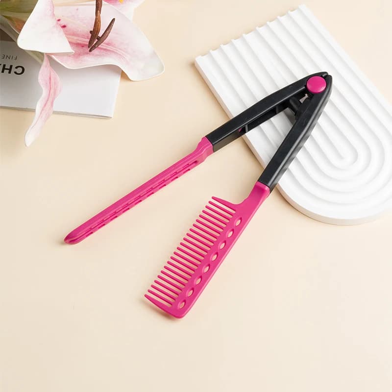 V Folding Width Brush, DIY-Te Tool for Hairstyles, Styling Combs and Natural Hair Harness