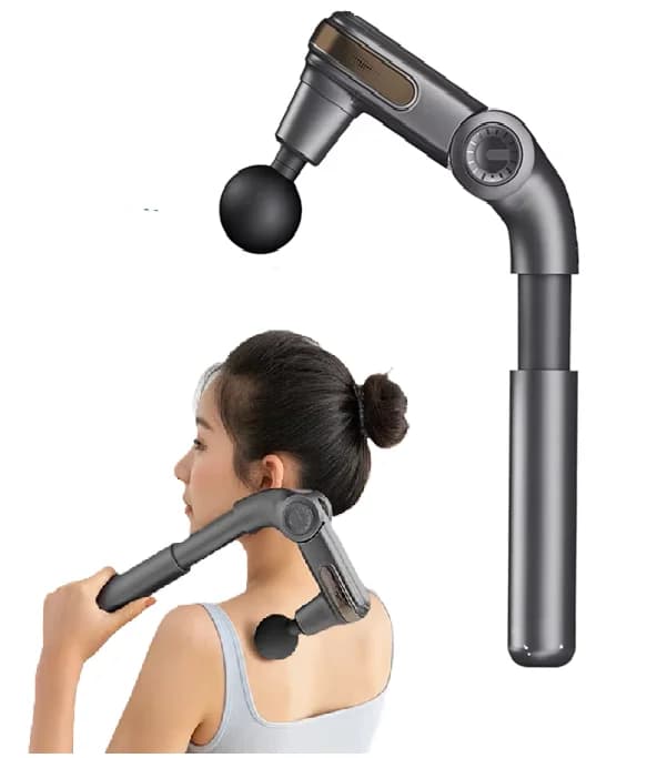 New high frequency massager with folding telescopic massage hammer with intelligent wireless brushless motor