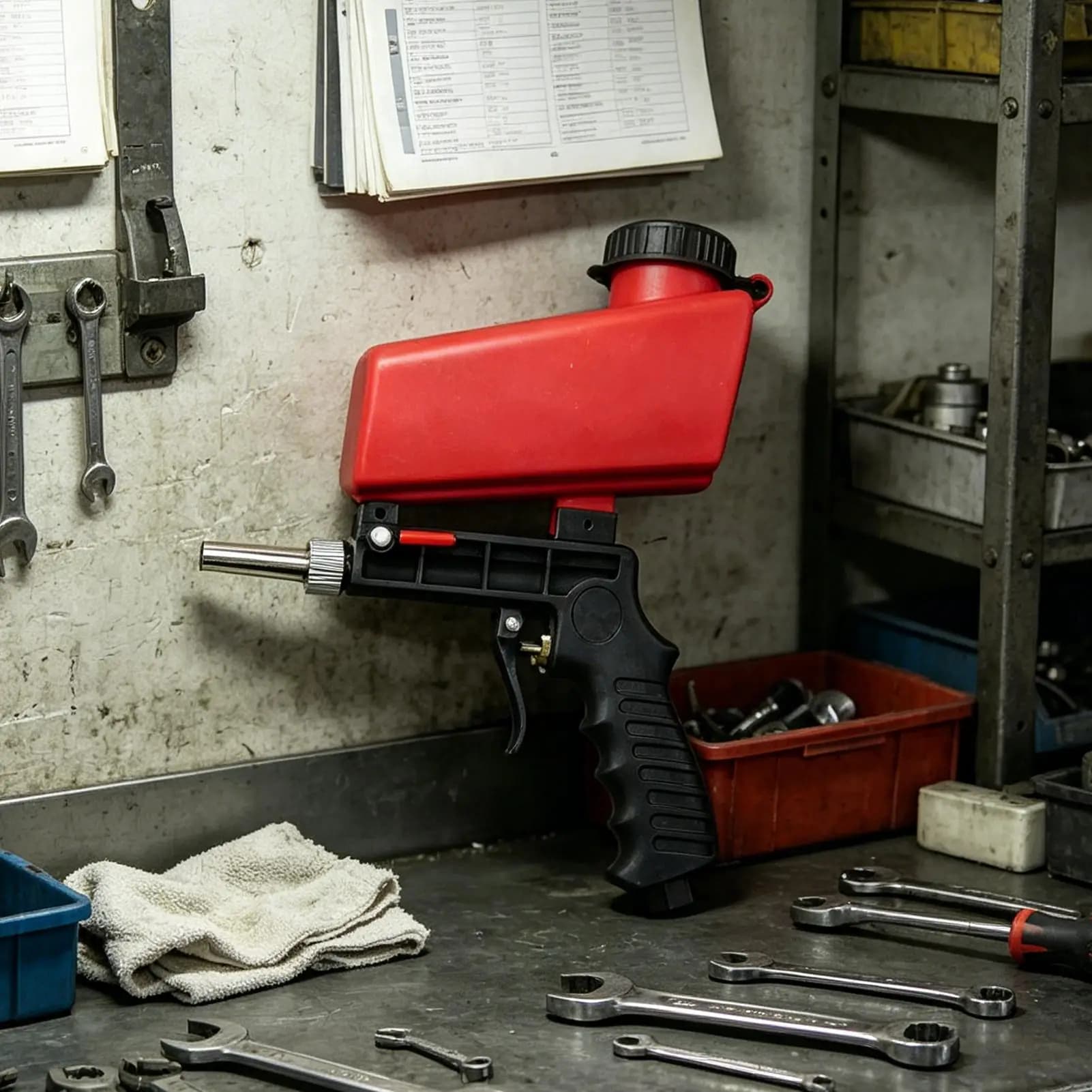 Portable Sand Blasting Hand Tool,Wide Application,Suitable For Rust Stain Removal With Different Cleaning Powders