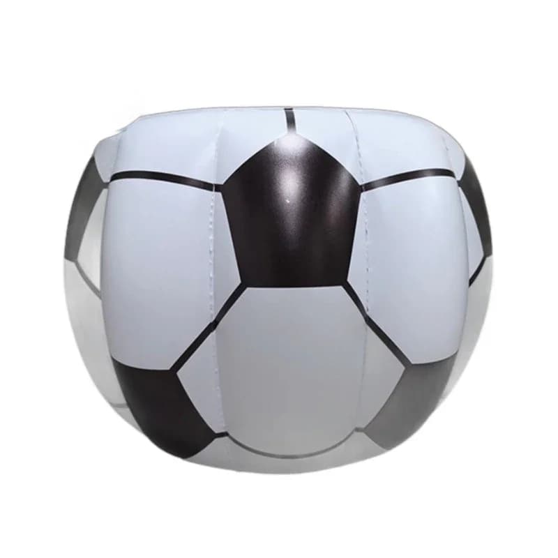 Secchiello gonfiabile per il ghiaccio a forma di pallone da calcio, porta boccale da birra per esterni, piscina, bevande alcoliche