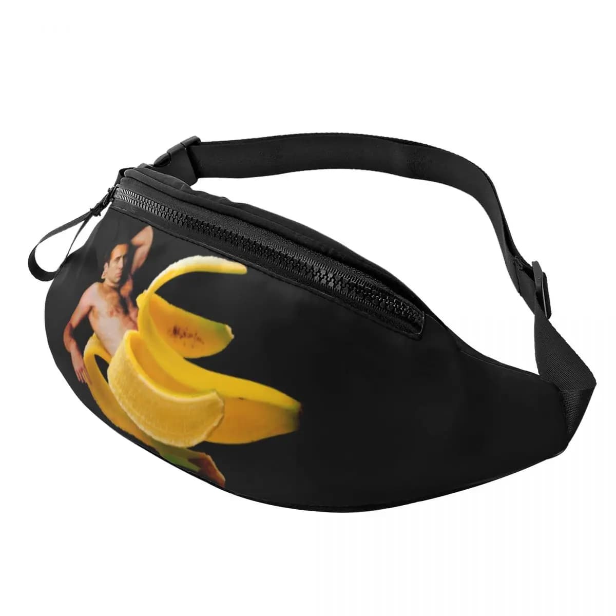 Alexander Cage In A Banana marsupio donna uomo Casual Funny Meme Crossbody marsupio per telefono da viaggio Money Pouch