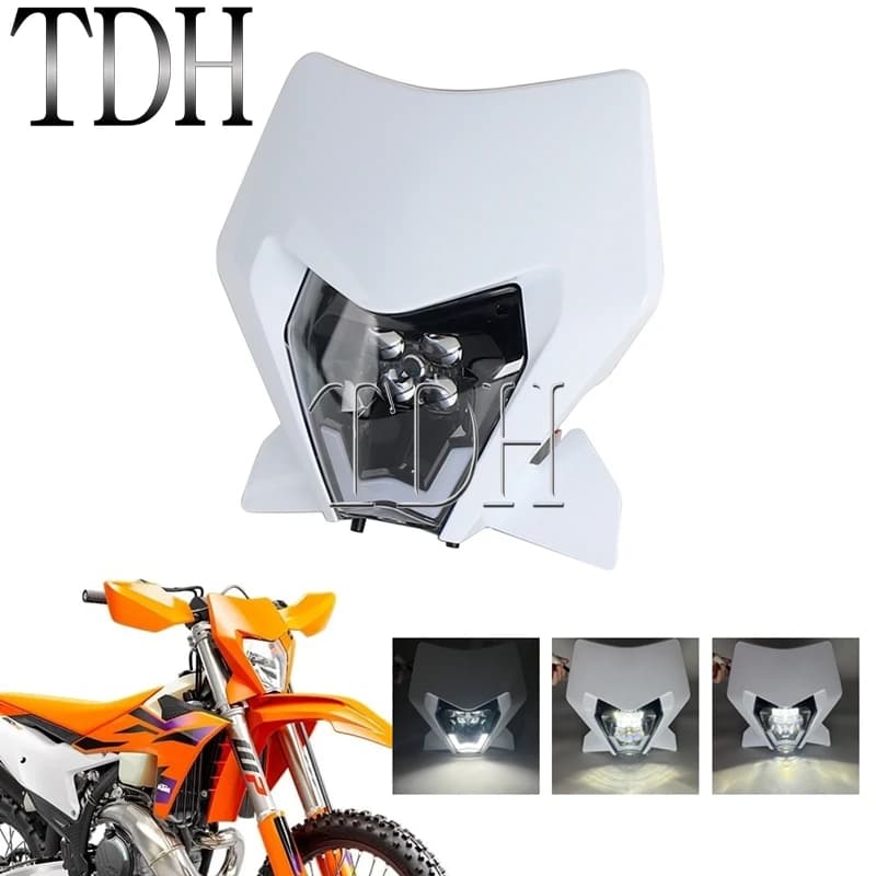 Moto HA CONDOTTO Headlight Light Lamp For EXC XC SX 250 300 450 2024 2025 Enduro Supermoto Dirt Bike Faro EXC450 EXC250
