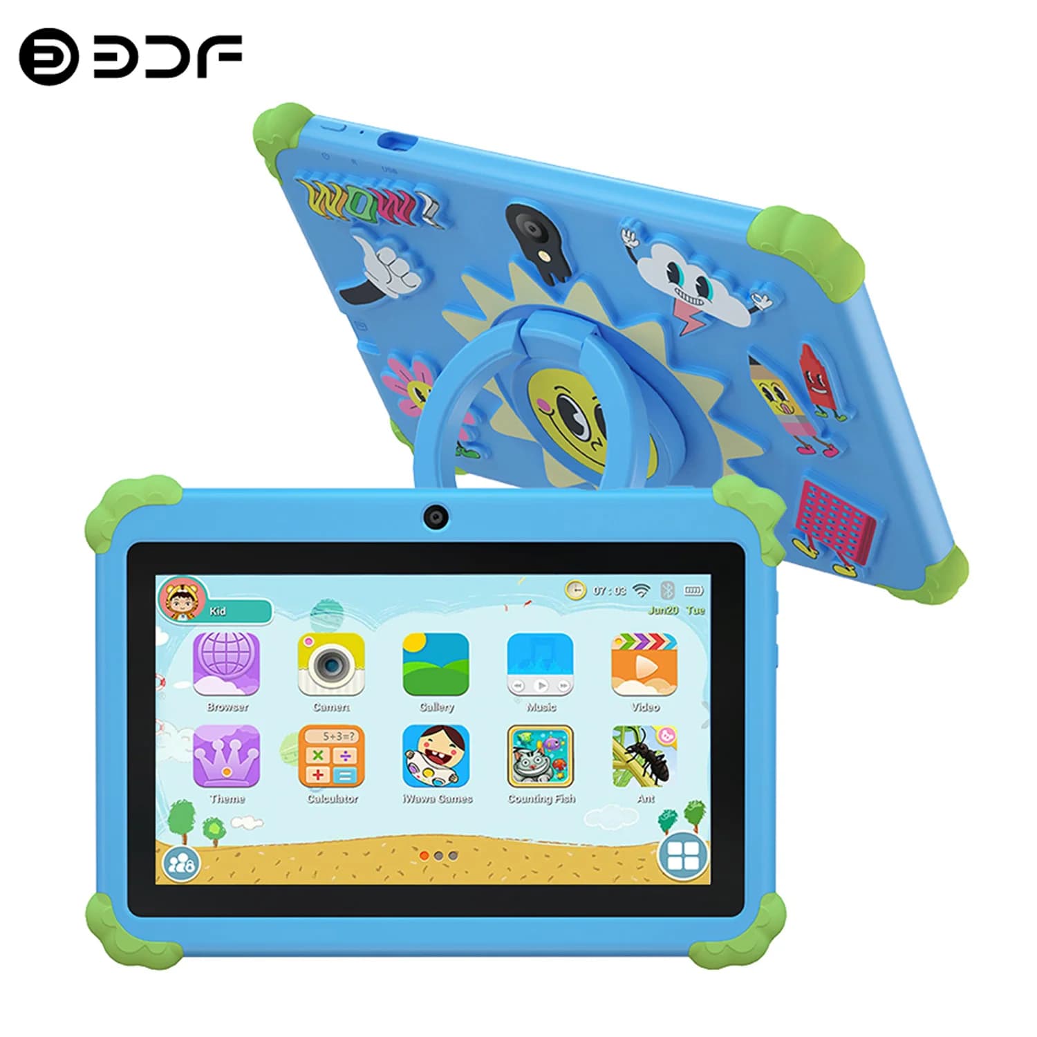 New 5G WiFi Android Tablet Cartoon Pattern 7 inch Tablet Pc Quad Core 4 GB of RAM 64 GB of ROM Tablet for cheap and simple children