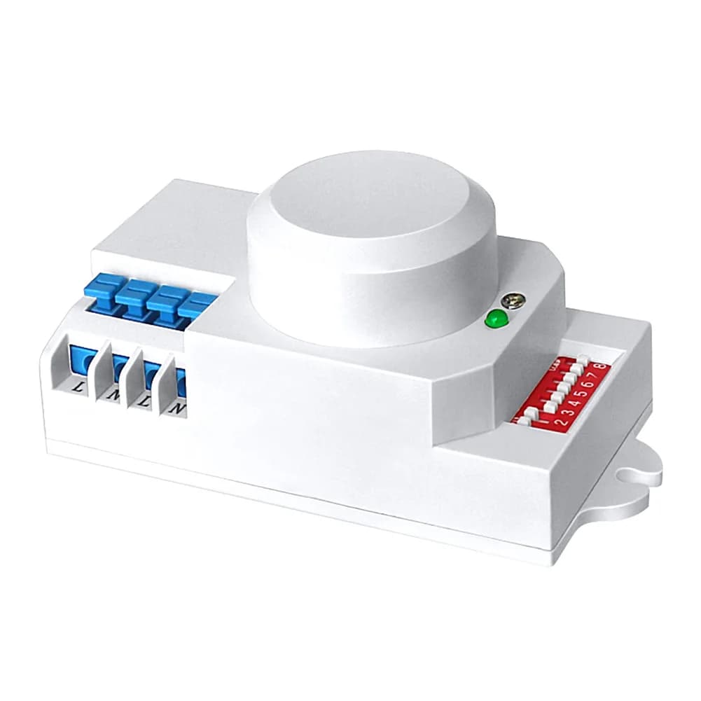 Interruttore a Induzione Regolabile 220V 5-8G con Sensore Termico a Infrarossi a 360 Gradi e Ritardo Temporale per Attivazione Intelligente del Movimento