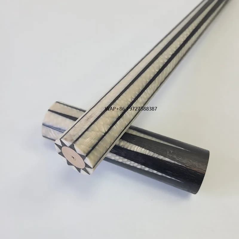 High Quality Pool Billiard Cue Sleeves Dragon Scale Fiber Handmade Wood Rods 2 Pieces Unfinished Billiard Accessories
