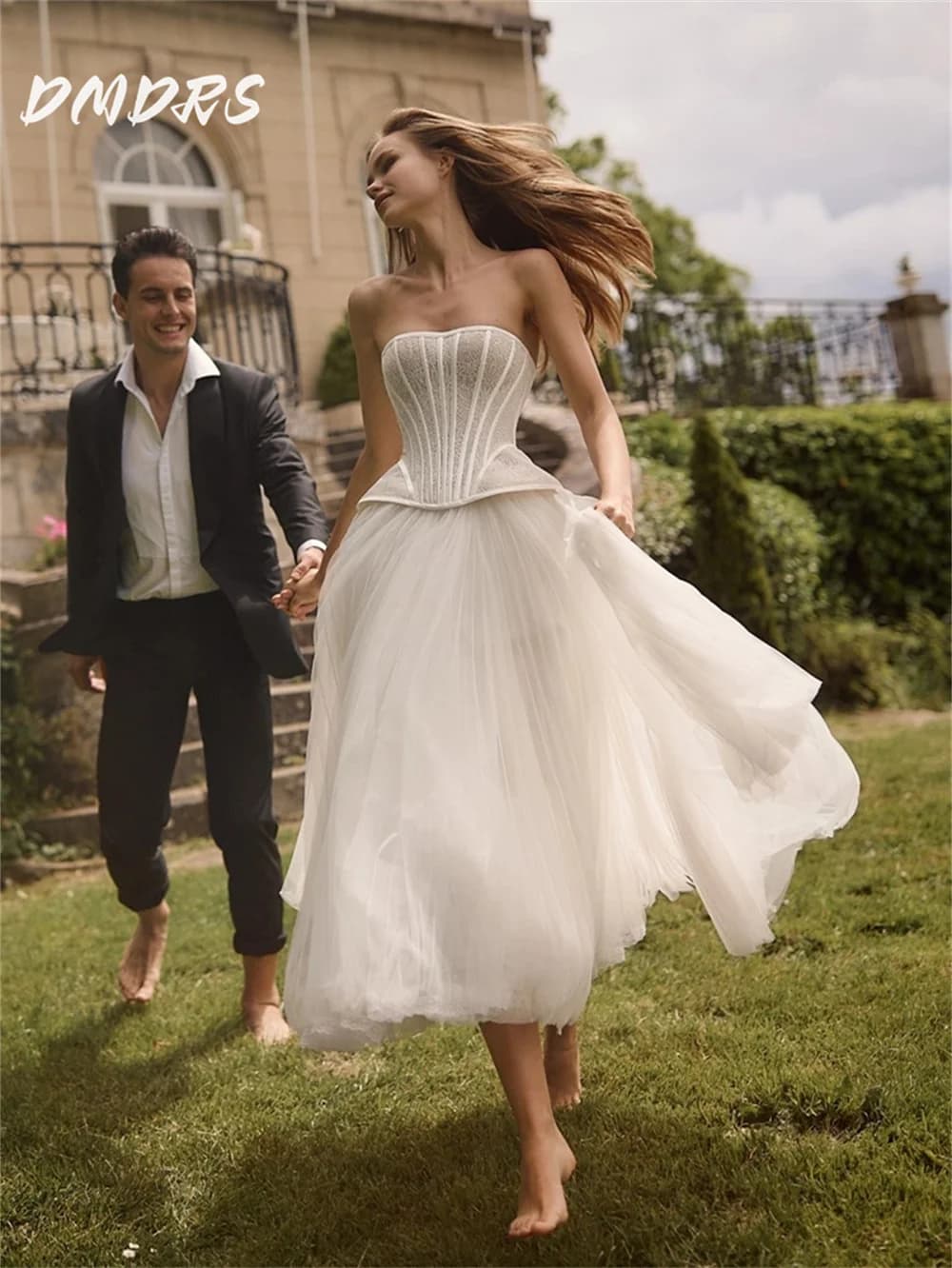 Eleganti Abiti da Sposa con Scollo a Cuore 2026, Glamourosi Vestiti Nuziali in Tulle, Abito da Sposa Linea A Lungo fino al Pavimento, Vestidos De Nov